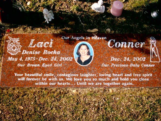 Laci and Conner Peterson grave source: find a grave