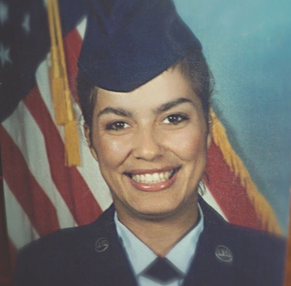 Angelina Rodriguez wearing Air Force uniform.