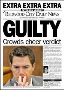 Redwood City Daily News: Guilty headline.